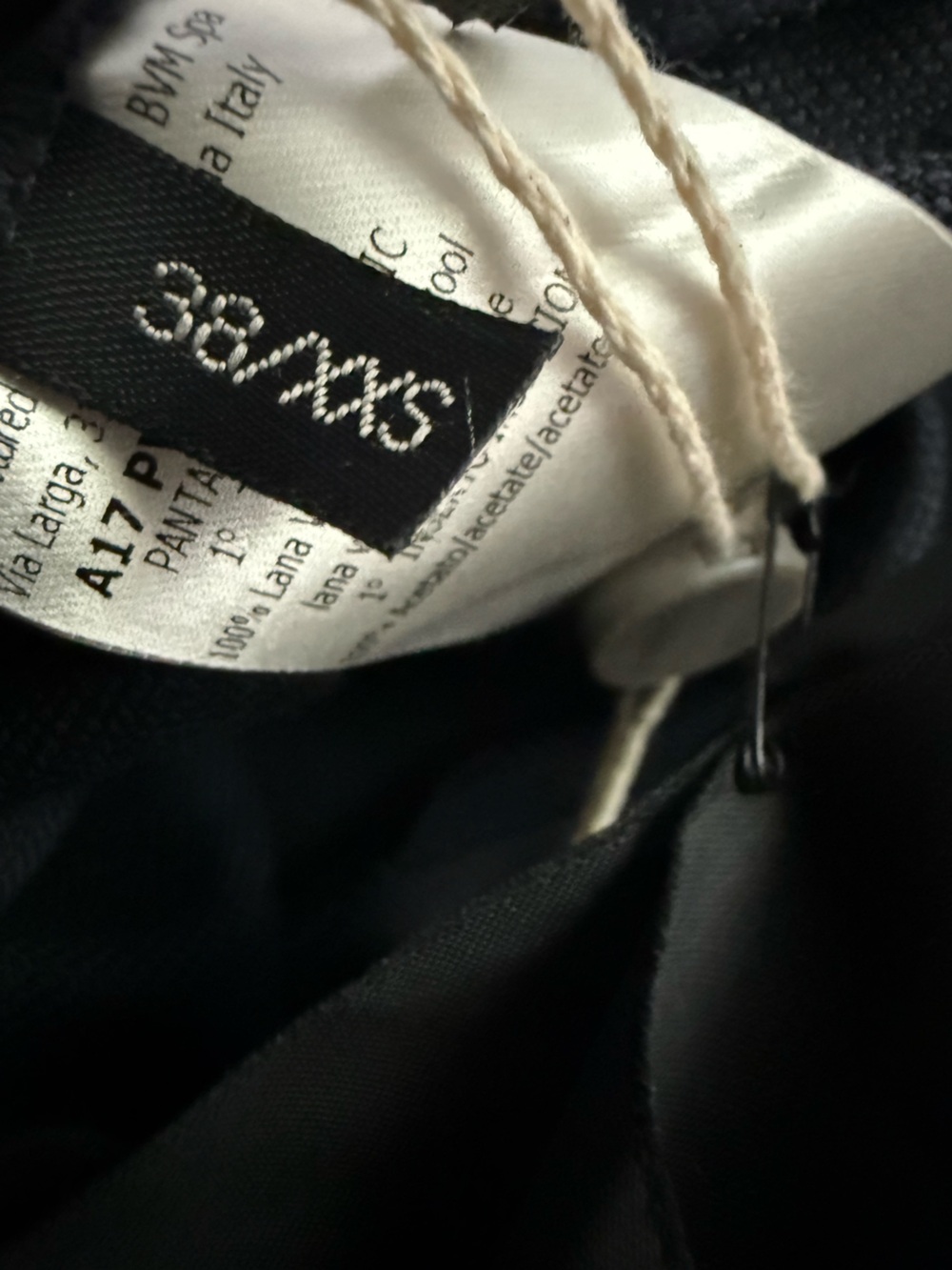 NWT GIAMBATTISTA VALLI High-Waist Wool Tailored Trousers In Navy Blue Size 38 - Picture 6 of 7